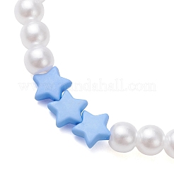 Children's Day Imitated Pearl Acrylic Beads Stretch Bracelets&nbsp;BJEW-JB13538