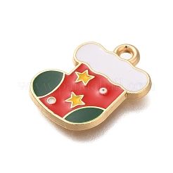 Christmas Theme Alloy Enamel Pendants&nbsp;FIND-M039-02D