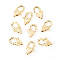8Pcs Brass Heart Lobster Claw Clasps&nbsp;KK-TA0002-71