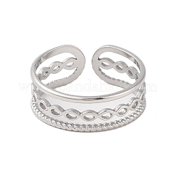 Non-Tarnish 304 Stainless Steel Open Cuff Ring&nbsp;STAS-S125-10P