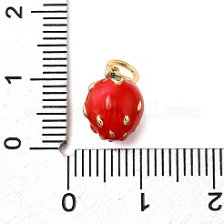 Brass Enamel Charms&nbsp;KK-P303-06A-G