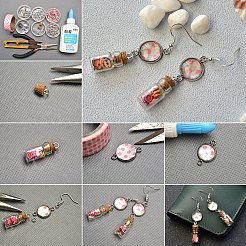 10mm Flat Back Cleared Glass Cabochons Transparent Dome Tile Jewelry Making Supplies for Photo Craft&nbsp;GGLA-PH0001-03D-B