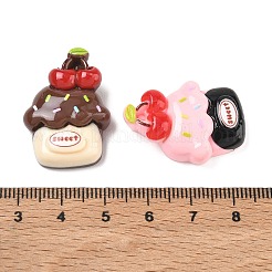 Opaque Resin Imitation Food Cabochons&nbsp;RE-CBA068D-02