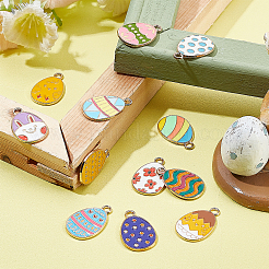 48Pcs 12 Style Alloy Enamel Pendants&nbsp;ENAM-SC0002-99