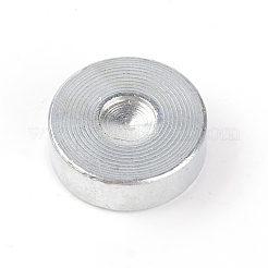 鉄製リベットパンチャーシャーシ  フラットラウンド  プラチナ  2.4x0.8cm&nbsp;TOOL-WH0133-54