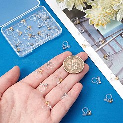 20Pcs 2 Colors 304 Stainless Steel Clip-on Earring Component&nbsp;STAS-SC0004-29
