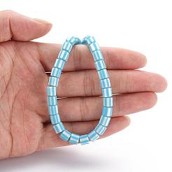 手作り樹脂粘土ビーズ連売り  コラム  ディープスカイブルー  5~7x6mm  穴：1.5~2mm  約61~69個/連  15.74インチ&nbsp;CLAY-T001-B21