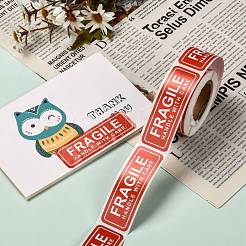 Fragile Stickers Handle with Care Warning Packing Shipping Label&nbsp;X-DIY-E023-04