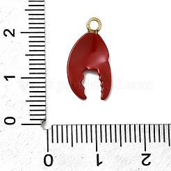 304 Stainless Steel Enamel Pendants&nbsp;STAS-I355-11G-06
