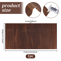 レザー生地  DIYクラフト用品  コーヒー  308x616x2mm&nbsp;AJEW-WH0816-120