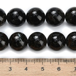 天然藍閃石ビーズ連売り  ラウンド  12mm  穴：1mm  約32個/連  15.35インチ（39cm）&nbsp;G-L642-B03-12mm