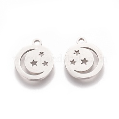Non-Tarnish 304 Stainless Steel Charms&nbsp;STAS-Q201-T106