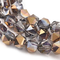 Electroplate Glass Beads Strands&nbsp;EGLA-L018-B-HP01