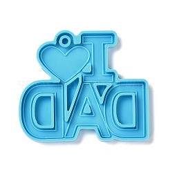 Father's Day Theme DIY Pendant Silicone Molds&nbsp;DIY-C030-08