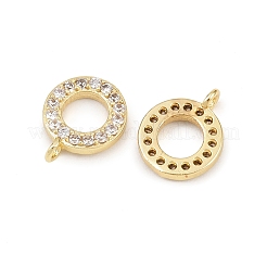 Brass Micro Pave Cubic Zirconia Pendants&nbsp;KK-H093-07G