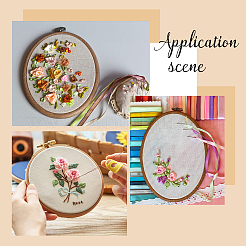 刺繍フープ  ABSプラスチッククロスステッチフープリング  刺繍やクロスステッチ用  オーバル  195x150x10mm  内径：160x124mm&nbsp;DIY-WH20055-143A
