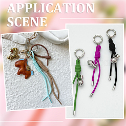 10Pcs 10 Colors Nylon Pendant Decorations for Bag Ornaments&nbsp;AJEW-SC0031-95