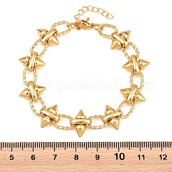 Punk 304 Stainless Steel Spiked Link Chain Bracelets for Women&nbsp;SA-H001-21G