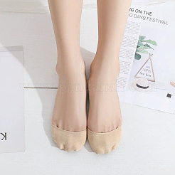 Cotton Toe Topper Half Socks for Women&nbsp;AJEW-WH20022-95B