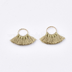 Polycotton(Polyester Cotton) Tassel Pendants Decorations&nbsp;FIND-S302-11R
