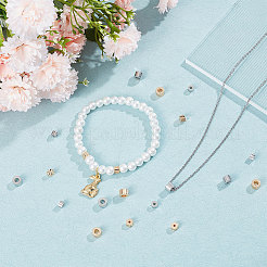 40Pcs 4 Style Brass Beads&nbsp;KK-CN0002-46