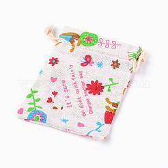 Polycotton Blank DIY Craft Drawstring Bag&nbsp;ABAG-TAC0002-01C