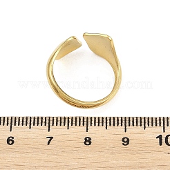 304 Stainless Steel Cuff Open Rings for Women&nbsp;RJEW-A102-10A-G