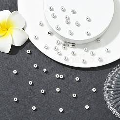 シェグレイスの真鍮ビーズ  カドミウムフリー＆ニッケルフリー＆鉛フリー  コラム  プラチナメッキ  4x3mm  穴：0.9mm&nbsp;XGRQ1H875-342P