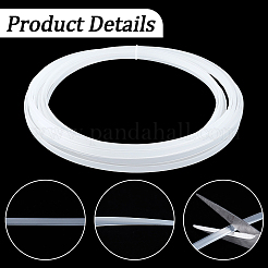 10M Translucent PVC Wedding Dress Shaping Fishbone&nbsp;DIY-GF0014-12B