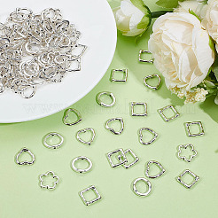 120Pcs 4 Styles Tibetan Style Alloy Bead Frame&nbsp;FIND-ME0002-39