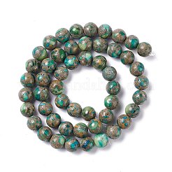 Natural Pyrite & Vesuvianite Beads Strands&nbsp;G-K317-A24
