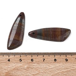 ナチュラタイガーアイアンペンダント  マッチする幾何学的なチャーム  翼のチャーム  38~38.5x13~13.5x4x4~4.5mm  穴：1.4~1.6mm&nbsp;G-Z151-03F