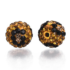 Polymer Clay Rhinestone Beads&nbsp;RB-N051-012F
