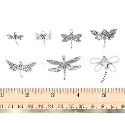 50Pcs 7 Styles Tibetan Style Alloy Dragonfly Pendants&nbsp;TIBEP-FS0001-43