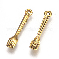 Tibetan Style Alloy Fork Pendants&nbsp;GLF1352Y-NF