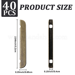 40Pcs Iron Notebook Edge Clip&nbsp;FIND-CP0003-89