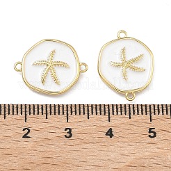 Ocean Brass Enamel Connector Charms&nbsp;KK-C251-05G-01C