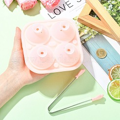 1Pc Pink Rose Silicone Ice Hockey Mold with 1Pc Clips&nbsp;ST-CJ0043-088