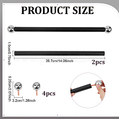 鉄製屋外ランプポストクロスアームラダースタンド2袋  プラチナ  357x19mm&nbsp;FIND-PH0061-76P