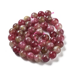 Natural Jade Imitation Watermelon Tourmaline Beads Strands&nbsp;G-NH0006-A01-02-1