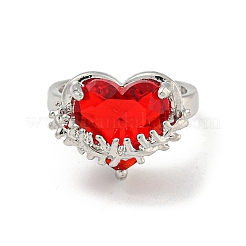 Zinc Alloy Rhinestone Solitaire Ring&nbsp;LS-RJEW-Z048-03P-03