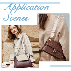 Adjustable Imitation Leather Bag Straps with Zinc Alloy Clasps&nbsp;FIND-WH0126-837B