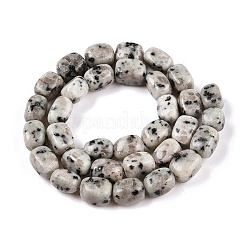 ナチュラルセサミジャスパー/キウイジャスパービーズ連売り  直方体の  8.5~12x8x7.5~8.5mm  穴：1.2mm  約33個/連  15.35''（39センチメートル）&nbsp;G-T138-80