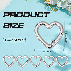 20Pcs Alloy Spring Gate Rings&nbsp;FIND-ME0002-82P