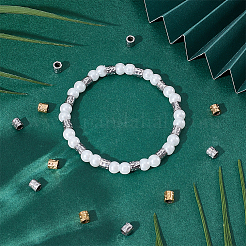 60Pcs 2 Colors 304 Stainless Steel Beads&nbsp;STAS-UN0063-96