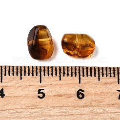 透明なアクリルビーズ  琥珀のビーズを模倣する  ナゲット  6.5x9x5.5mm  穴：1.5mm  約2380個/500g&nbsp;MACR-K359-45G