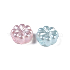 メッキアクリルビーズ  花  ミックスカラー  13x13x6.5mm  穴：3mm  714個/ 500g&nbsp;OACR-S135-14F