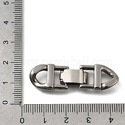 304ステンレススチール製折りたたみ式留め具  ステンレス鋼色  41x12x5mm  穴：5x5mm&nbsp;STAS-M119-05P-03