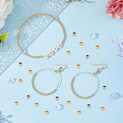 100Pcs 2 Colors 201 Stainless Steel Spacer Beads&nbsp;STAS-DC0015-08