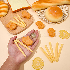 人工プラスチックモデル15個  模造食品  ディスプレイ装飾用  ミックスカラー  53~88x8~39x6.5~17mm&nbsp;DJEW-SC0001-29